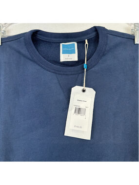 Jason Scott Maddox Crew Pima Cotton Sweatshirt Navy Men's Size‎ S